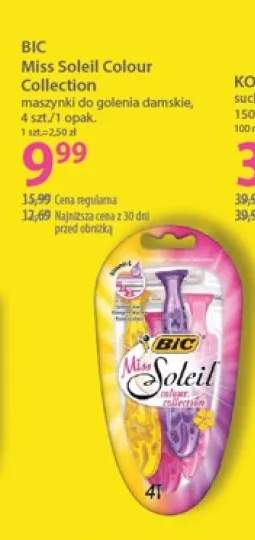 Maszynki do golenia damskie BIC Miss Soleil Colour Collection