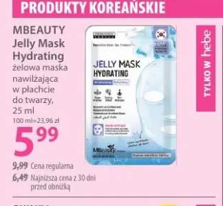 Jelly Mask Hydrating żelowa maska nawilżająca w płachcie do twarzy Mbeauty