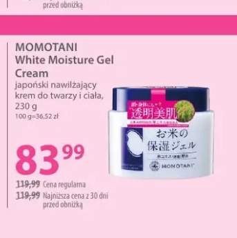 White Moisture Gel Cream japoński nawilżający krem do twarzy i ciała Momotani