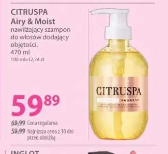 Nawilżający szampon do włosów dodający objętości Airy & Moist Citruspa
