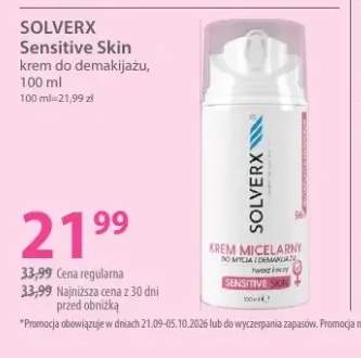Krem do demakijażu Sensitive Skin Solverx