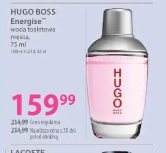 Woda toaletowa męska Energise Hugo Boss