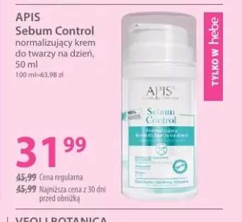 Normalizujący krem do twarzy na dzień Sebum Control Apis