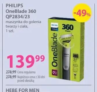 Maszynka do golenia twarzy i ciała OneBlade 360 QP2834/23 Philips