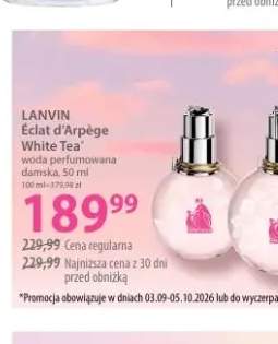 Woda perfumowana damska Éclat d'Arpège White Tea Lanvin