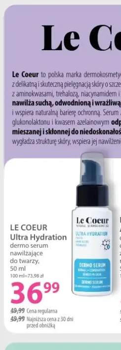 Dermo serum nawilżające do twarzy Ultra Hydration Le Coeur