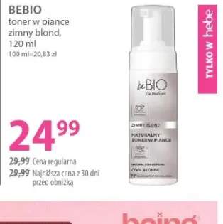 Toner w piance zimny blond beBIO