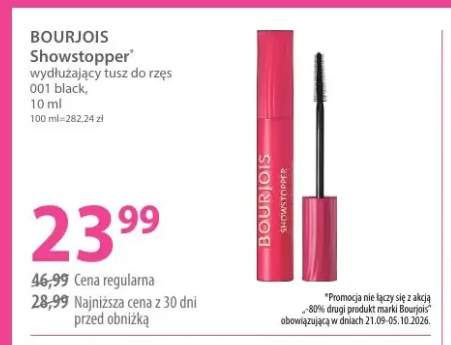 Showstopper wydłużający tusz do rzęs 001 black Bourjois