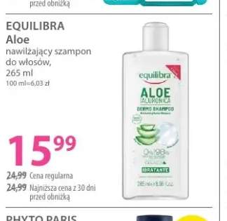 Aloe nawilżający szampon do włosów Equilibra