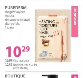 Rozgrzewająca maska do stóp w postaci skarpetek Purederm