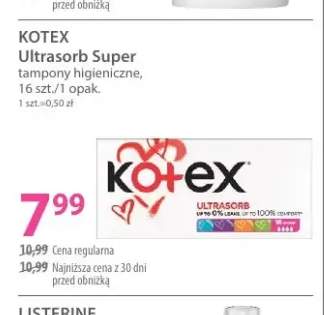 Tampony higieniczne Ultrasorb Super Kotex