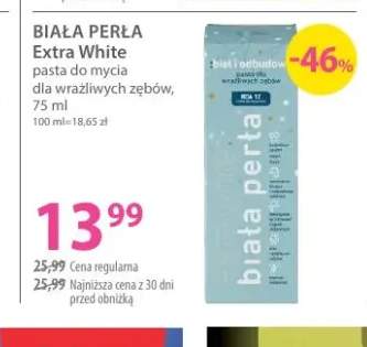 Pasta do mycia dla wrażliwych zębów Extra White Biała Perła
