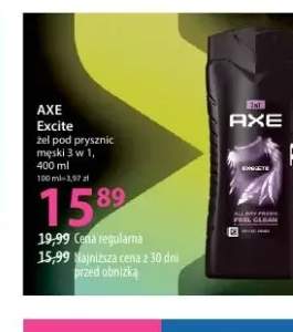 Żel pod prysznic męski 3 w 1 Excite Axe