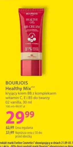 Kryjący krem BB Healthy Mix z kompleksem witamin C, E i B5 do twarzy 02 vanilla Bourjois