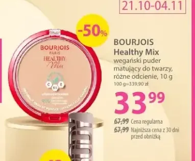 Wegański puder matujący do twarzy Healthy Mix Bourjois