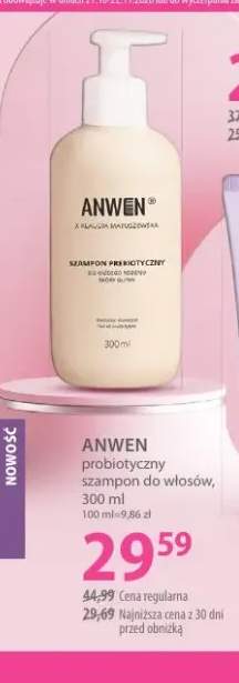 Probiotyczny szampon do włosów Anwen