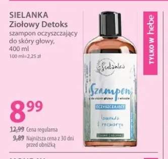 Ziołowy Detoks szampon oczyszczający do skóry głowy Sielanka