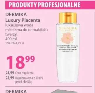 Luksusowa woda micelarna do demakijażu twarzy Dermika Luxury Placenta