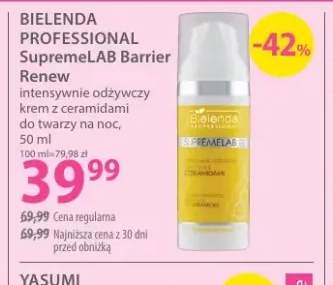 Intensywnie odżywczy krem z ceramidami do twarzy na noc Bielenda Professional SupremeLAB Barrier Renew
