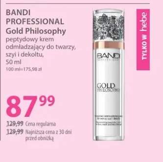 Peptydowy krem odmładzający do twarzy, szyi i dekoltu Bandi Professional Gold Philosophy