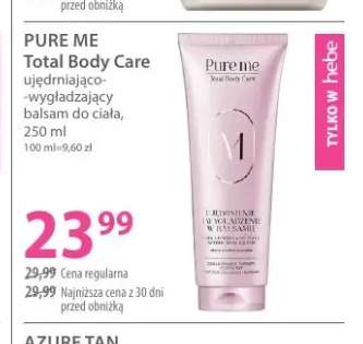 Ujędrniająco-wygładzający balsam do ciała Total Body Care Pure Me