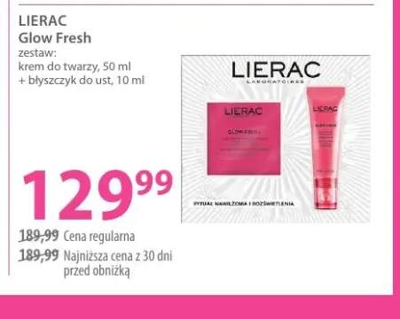 Zestaw Lierac Glow Fresh krem do twarzy + błyszczyk do ust