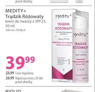 Trądzik Różowaty krem do twarzy z SPF25 Medity+