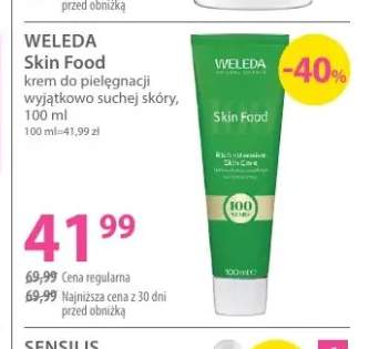 Skin Food krem do pielęgnacji wyjątkowo suchej skóry Weleda