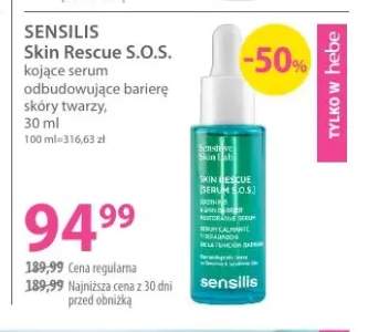 Skin Rescue S.O.S. kojące serum odbudowujące barierę skóry twarzy Sensilis