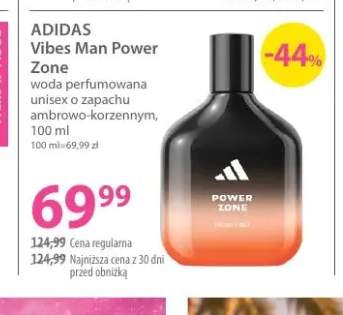 Woda perfumowana unisex o zapachu ambrowo-korzennym Vibes Man Power Zone Adidas