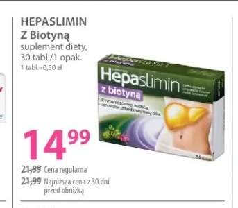Suplement diety Hepaslimin z biotyną