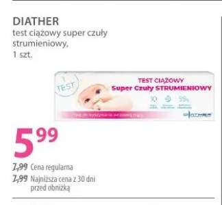 Test ciążowy super czuły strumieniowy Diather