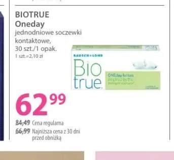 Jednodniowe soczewki kontaktowe Oneday Biotrue