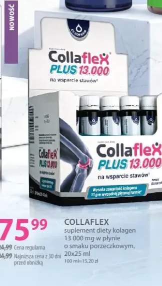 Suplement diety kolagen 13 000 mg w płynie o smaku porzeczkowym Collaflex