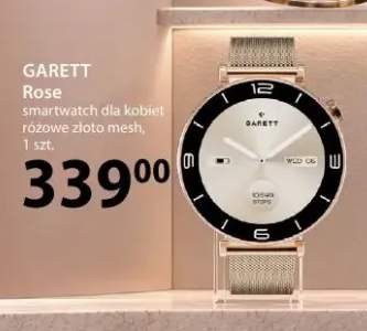 Smartwatch dla kobiet różowe złoto mesh Garett Rose