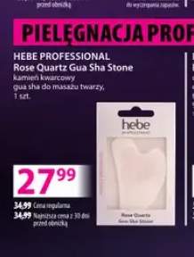 Kamień kwarcowy gua sha do masażu twarzy Rose Quartz Gua Sha Stone Hebe Professional