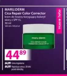 Krem do twarzy korygujący koloryt skóry z SPF15 Cica Repair Color Corrector Maru.Derm